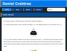 Tablet Screenshot of danielcrabtree.com